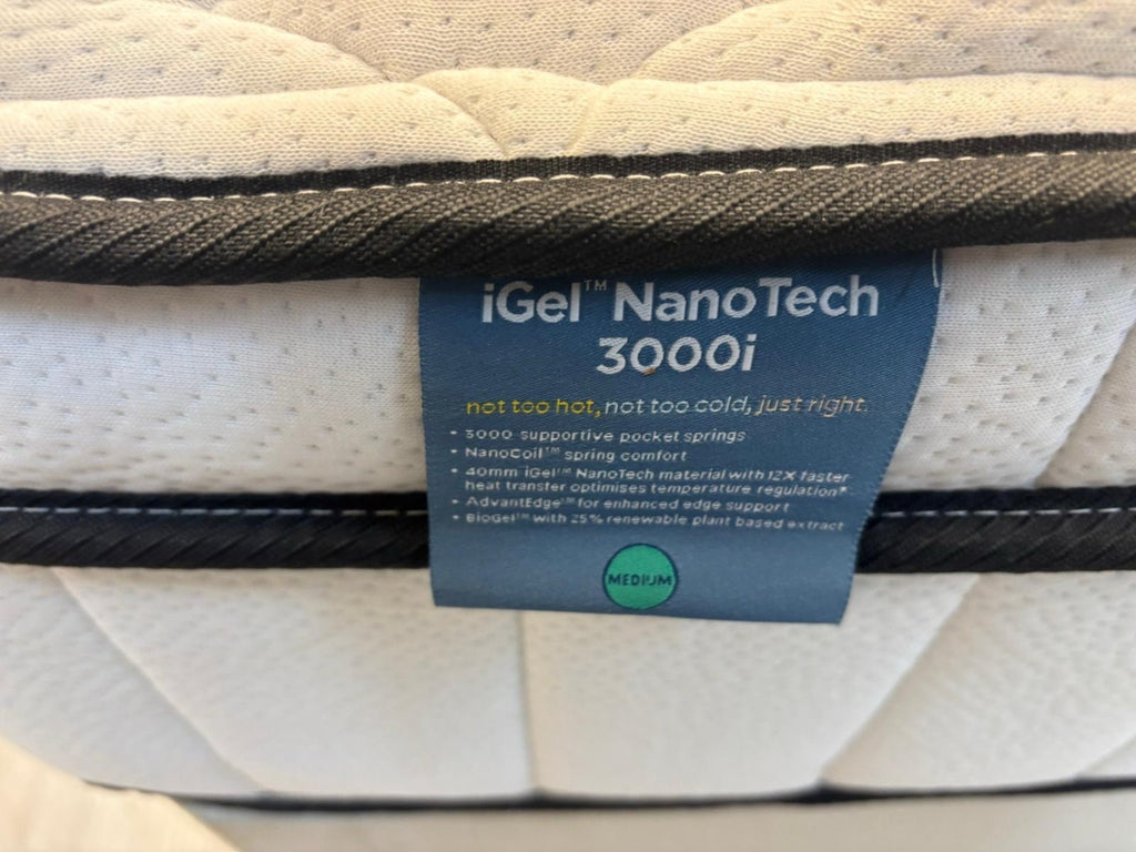IGEL 3000i Nanotech 5FT Kingsize Plushtop Mattress - RRP £1699 Medium A - Home Furniture Interiors