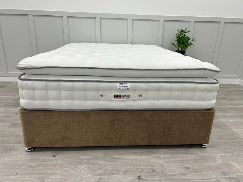 British Mattress Pure Embrace 3000 Pillow Top 6FT Superking 100 Night SleepTrial