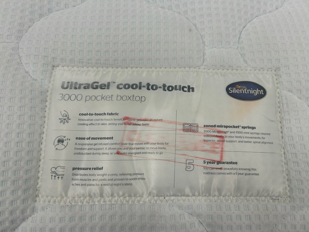 Silentnight Ultra Gel 3000 BoxTop Mattress 6FT Superking RRP £1599