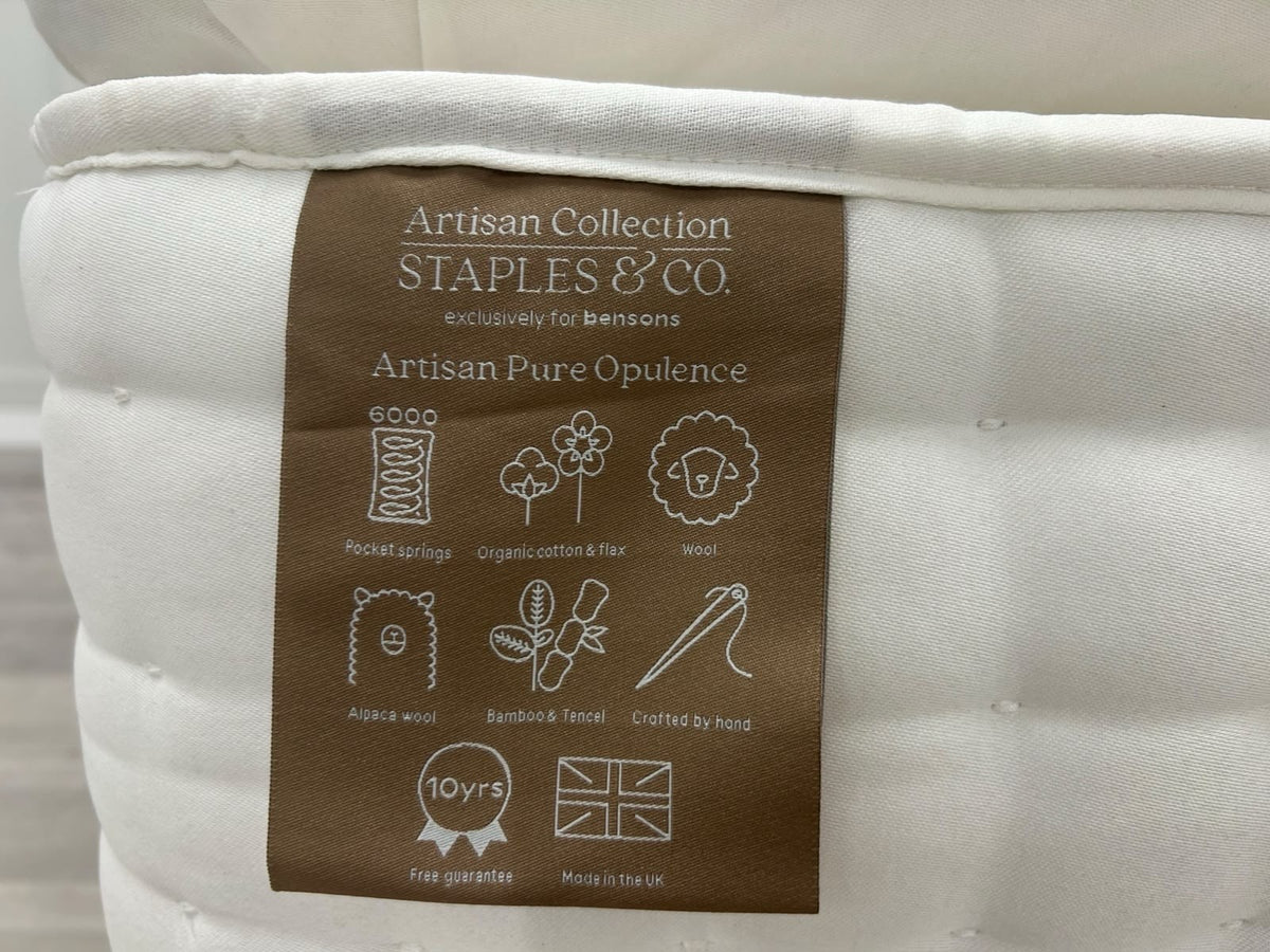 Staples Co Artisan Opulence Mattress Zip & Link 5FT Kingsize - Extra Firm
