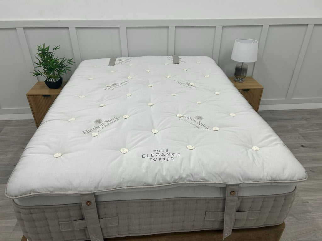 Harrison Spinks Pure Elegance Mattress with Mattress Topper 5FT Kingsize Firmer