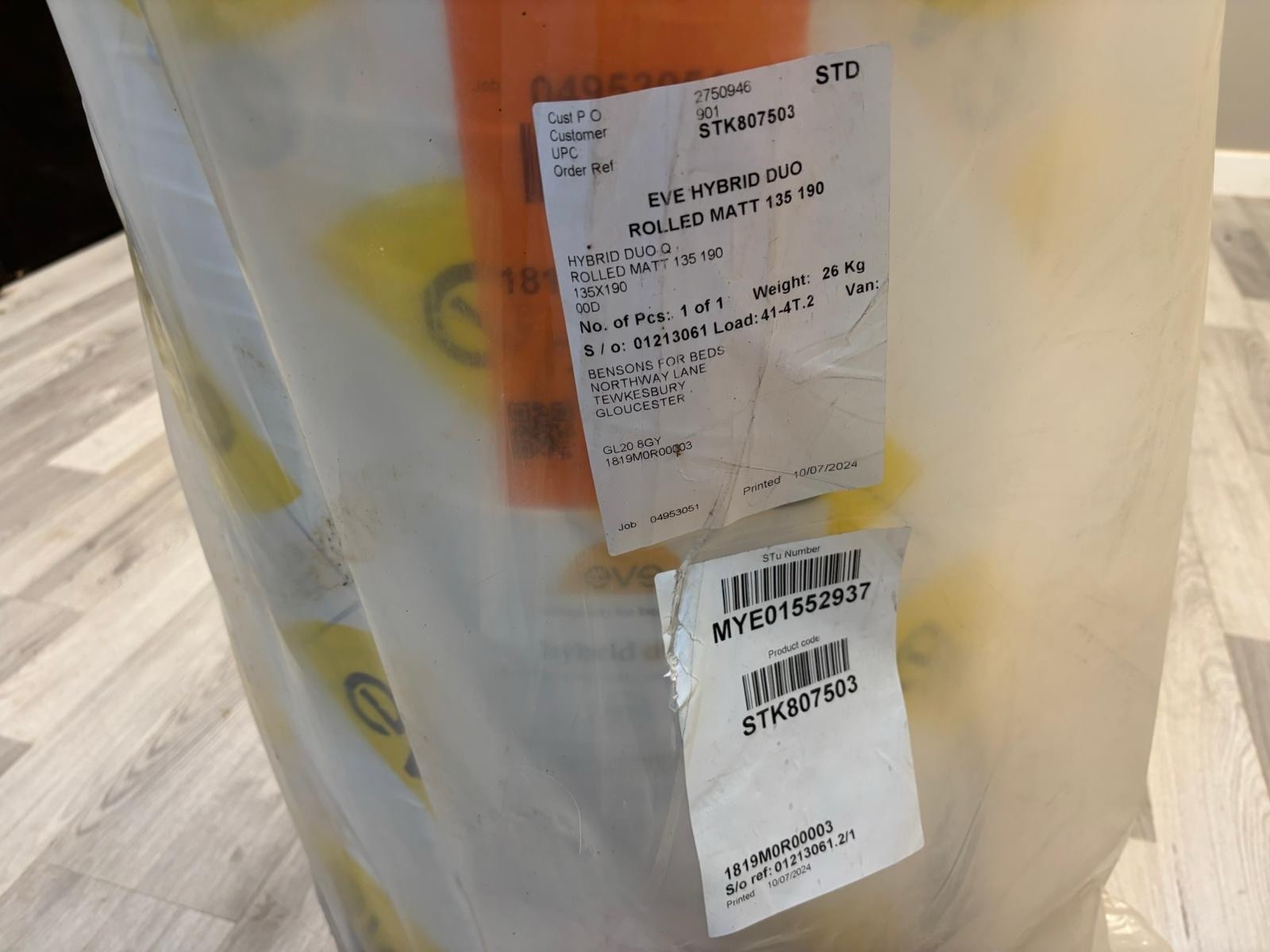 Eve Hybrid Duo Mattress Double 4FT 6 BRAND NEW FULLY ROLLED UP RRP £699