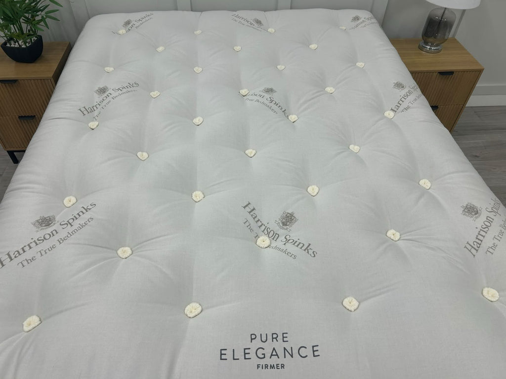 Harrison Spinks Pure Elegance Mattress with Mattress Topper 5FT Kingsize Firmer