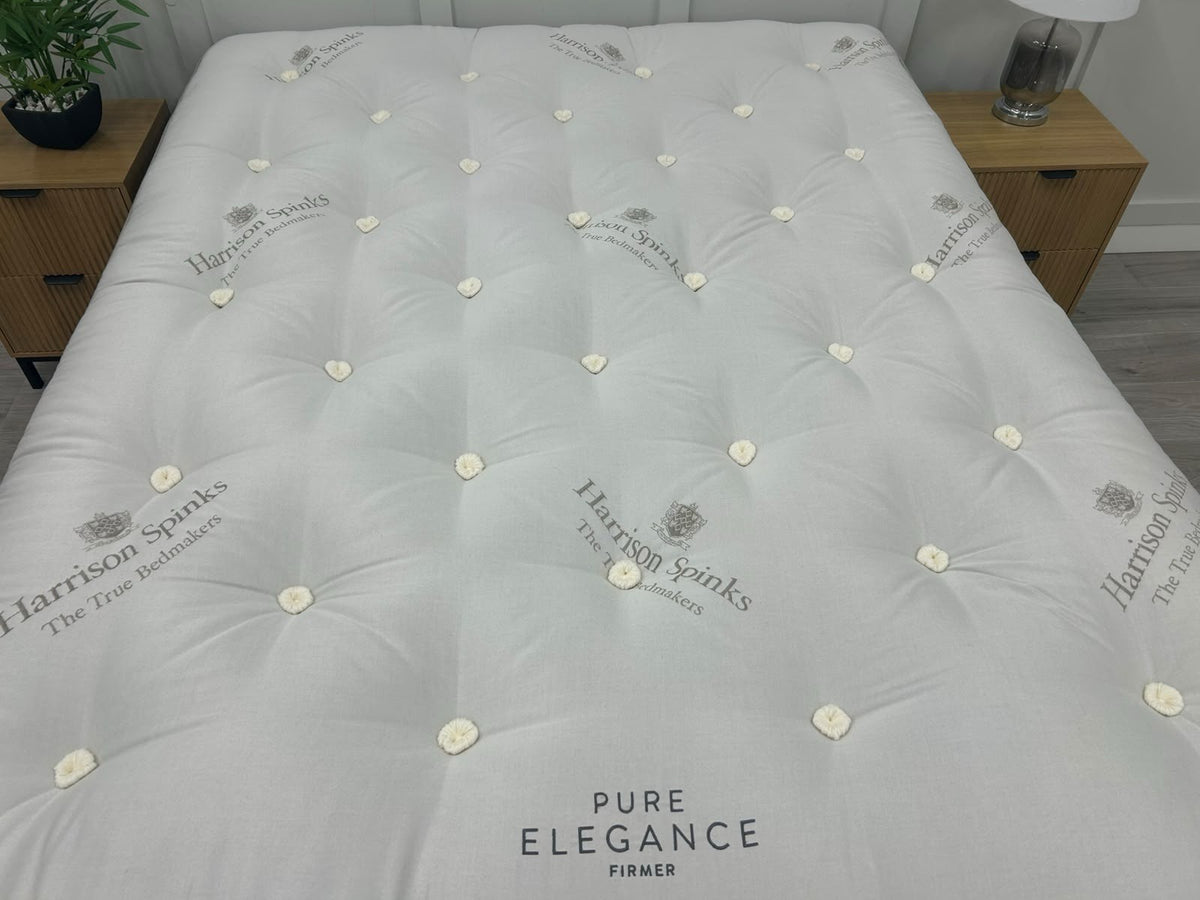 Harrison Spinks Pure Elegance Mattress with Mattress Topper 5FT Kingsize Firmer