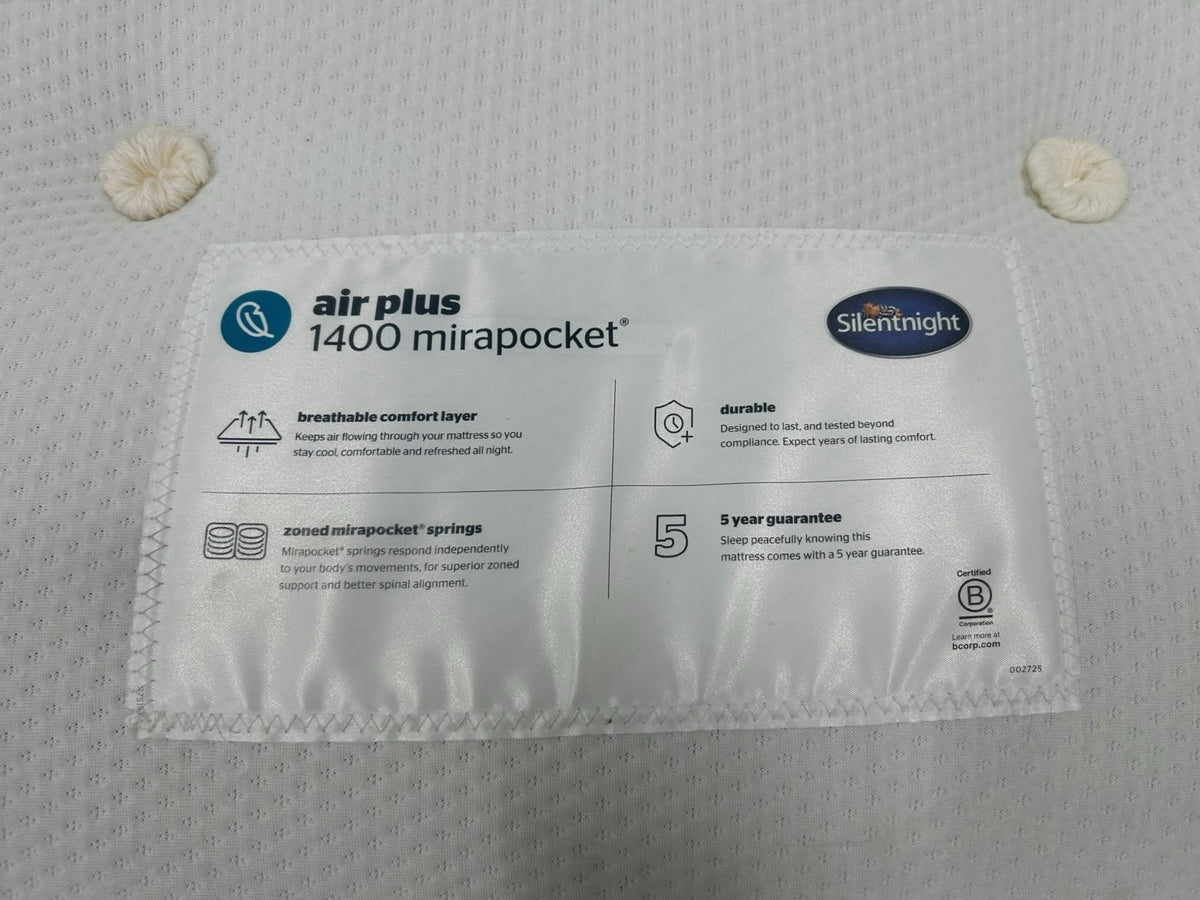 Silentnight Sleep Right Air Plus 1400 Mattress 4FT 6 Double