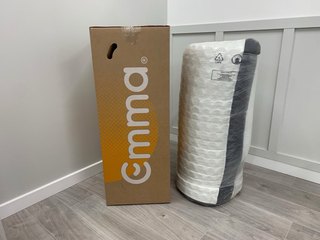 Rolled Up Emma Smart Hybrid 4FT 6 Double Mattress RRP £995 Medium