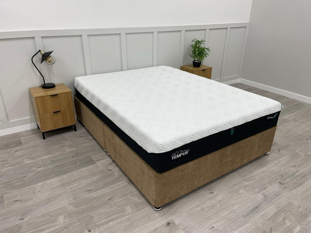 TEMPUR Pro Plus SmartCool Soft 4FT 6 Double mattress with plush surface and memory foam layers, designed for comfort and support.