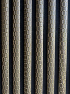 Set of 4 Brown Fabric Acoustic Decorative Slatted Wall Panels
