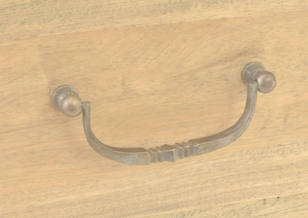 Vintage Mahogany Aged Finish 3 Drawer Chest with Curved Legs