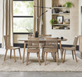 Scandi Oak Dining Table Set with 6 Spindle Back Chairs