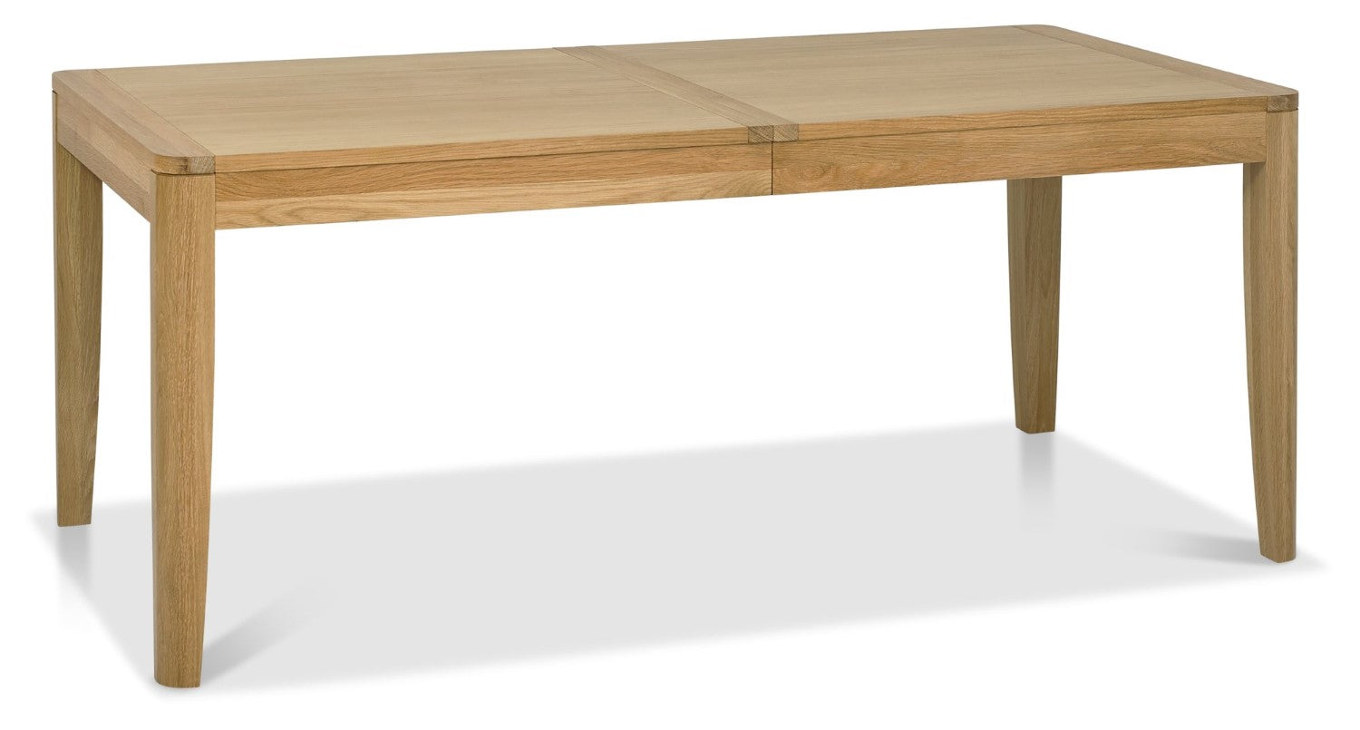 Oak Lacquer Finish Large Extending Dining Table 180 to 235cm - Home Furniture Interiors