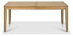 Oak Lacquer Finish Large Extending Dining Table 180 to 235cm - Home Furniture Interiors