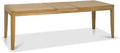 Oak Lacquer Finish Large Extending Dining Table 180 to 235cm