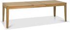Oak Lacquer Finish Large Extending Dining Table 180 to 235cm