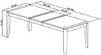 Oak Lacquer Finish Large Extending Dining Table 180 to 235cm - Home Furniture Interiors