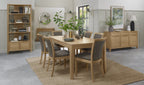 Oak Lacquer Finish Large Extending Dining Table 180 to 235cm - Home Furniture Interiors