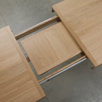 Oak Lacquer Finish Large Extending Dining Table 180 to 235cm - Home Furniture Interiors