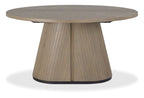 Grey Oiled Oak And Peppercorn 150cm Oval Dining Table - Home Furniture Interiors