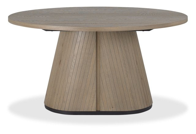 Grey Oiled Oak And Peppercorn 150cm Oval Dining Table - Home Furniture Interiors