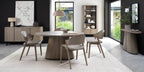 Grey Oiled Oak And Peppercorn 150cm Oval Dining Table - Home Furniture Interiors