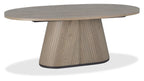 Grey Oiled Rustic Oak Peppercorn Large 200cm Dining Table - Home Furniture Interiors