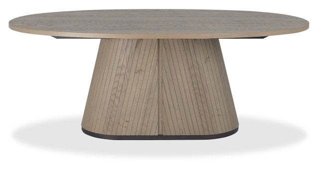 Grey Oiled Rustic Oak Peppercorn Large 200cm Dining Table - Home Furniture Interiors