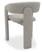 Grey Bonded Leather Upholstered Dining Chair - Home Furniture Interiors