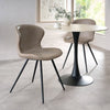 Stone Vintage Leather Effect Bistro Dining Chair
