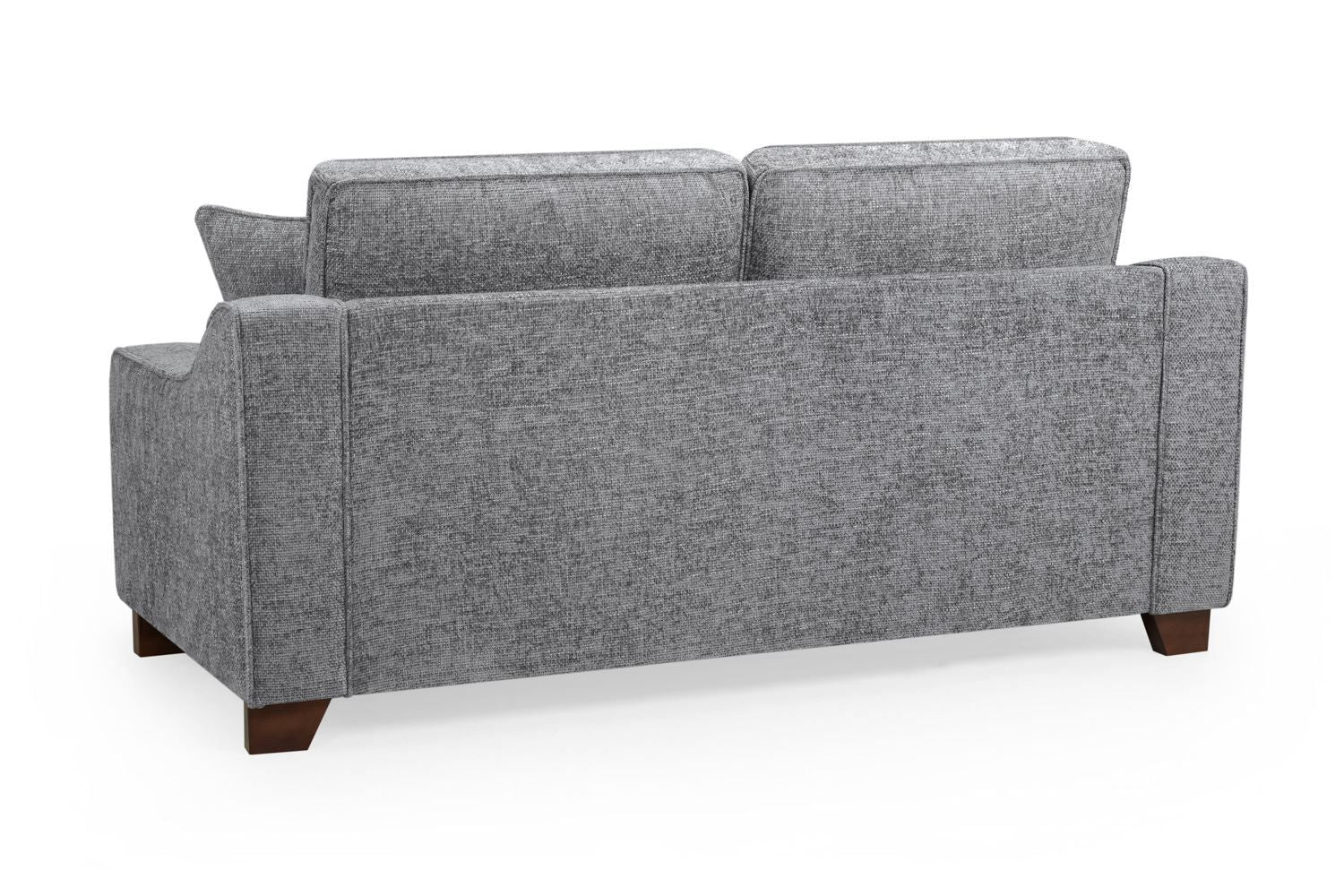Grey Fabric Standard Back 3 Seater Sofa - Home Furniture Interiors