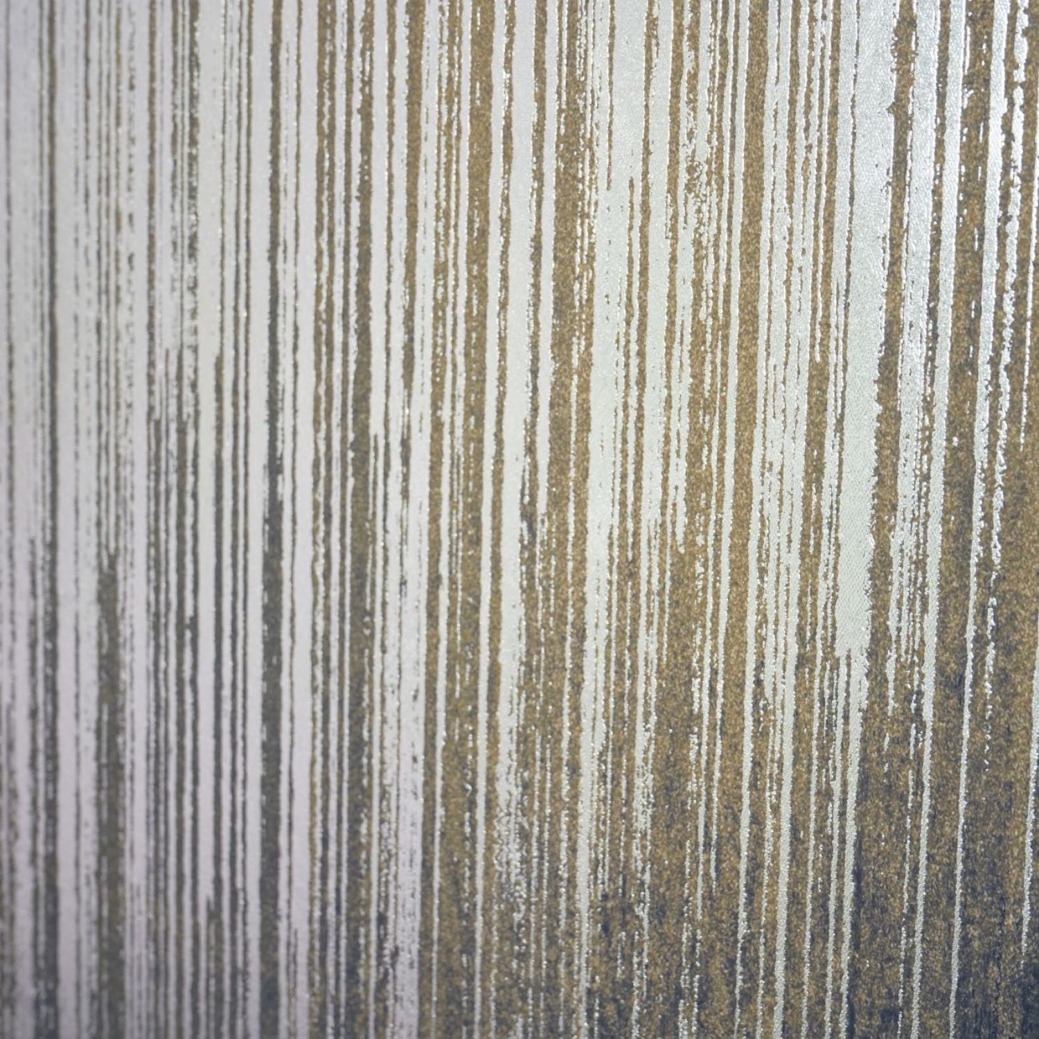 Large Golden Rain Foiled Canvas Wall Art