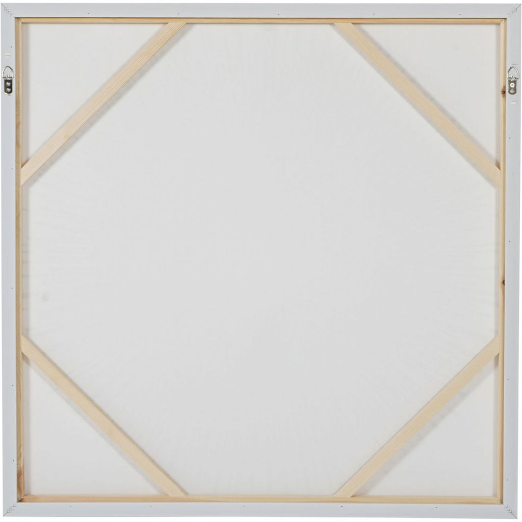 Gold Foiled Sunburst 100cm Square Framed Canvas Wall Art