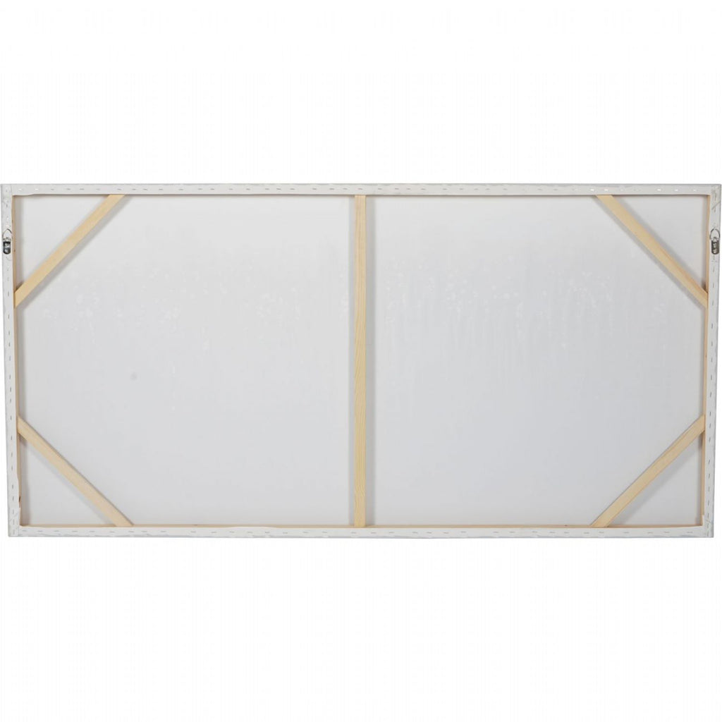 Golden Rectangular Abstract Reeds Canvas Wall Art 150 x 75cm