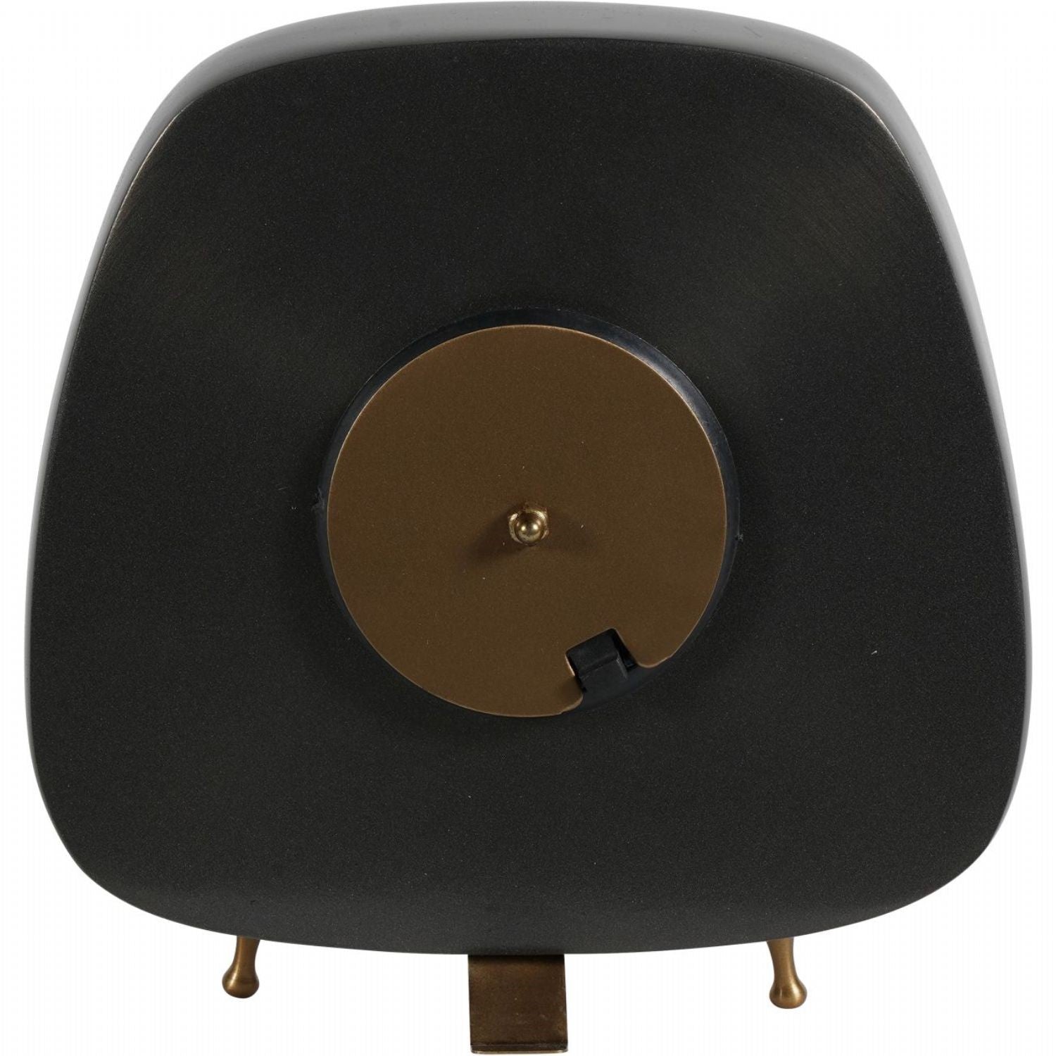 Mid Century Retro Style Small 20cm Nickel Table Clock