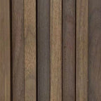 Walnut Wood Effect PVC Wall Panels 240 cm Pack of 16