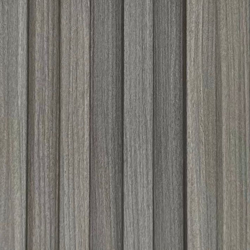 Light Grey Wood Effect PVC Wall Panels 240 cm Pack of 16
