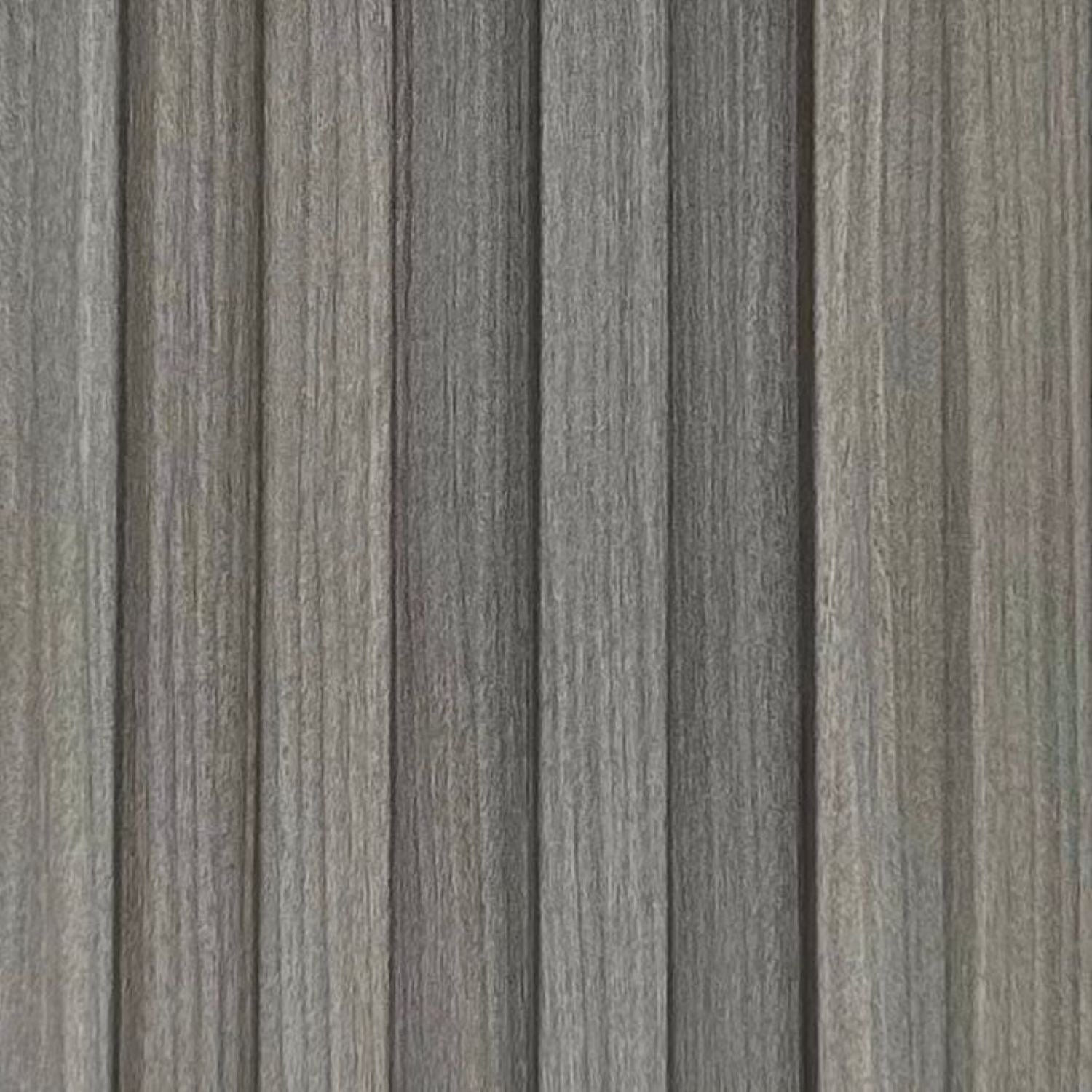 Light Grey Wood Effect PVC Wall Panels 240 cm Pack of 16