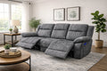 Charcoal Fabric 3 Seater Electric Recliner Sofa