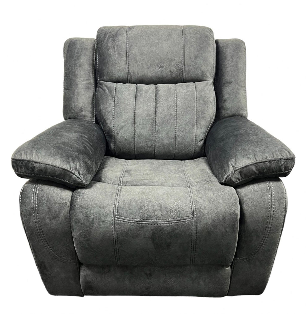 Charcoal Fabric Electric Recliner Chair with USB Charging