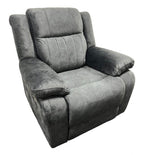 Charcoal Fabric Electric Recliner Chair with USB Charging
