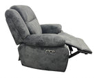 Charcoal Fabric Electric Recliner Chair with USB Charging