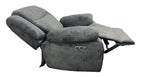 Charcoal Fabric Electric Recliner Chair with USB Charging