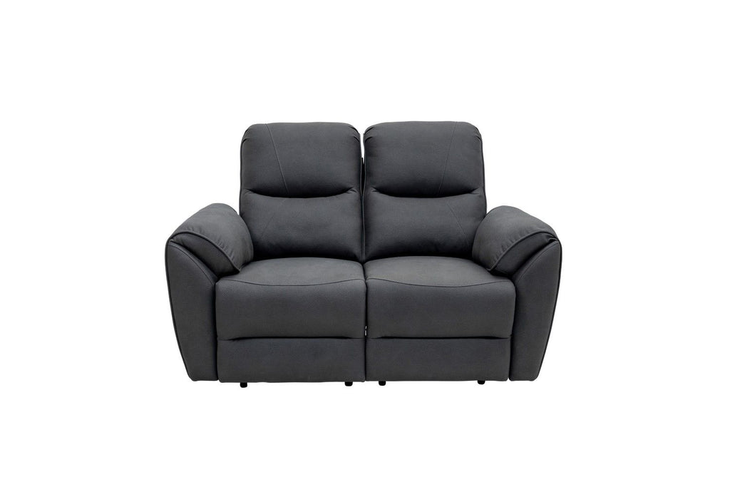 Gianni Fabric Electric 2 Seater Recliner Charcoal