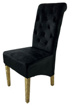 Black Velvet Dining Chair with Gold Ring Knocker and Gold Legs