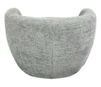 Grey Boucle Swivel Tub Chair with 360 Degree Rotation