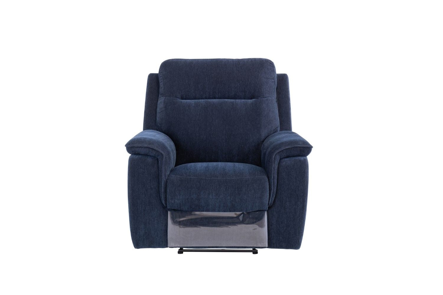 Blue Fabric Electric Power Recliner Armchair
