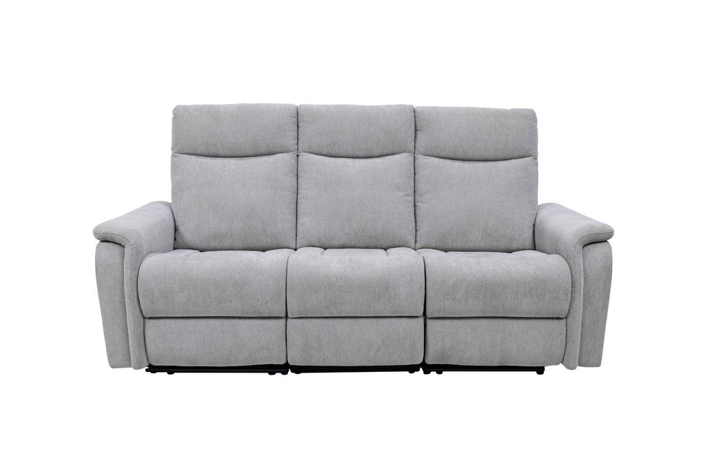 Hayward Fabric 3 Seater Recliner Light Grey