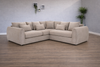 Marble Arch Mocha Chenille Fabric Right Hand Facing Corner Sofa - Home Furniture Interiors