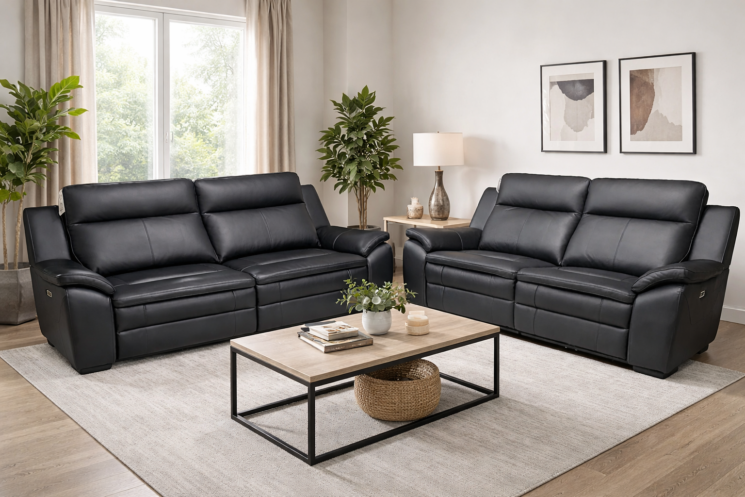Boston Electric Recliner Sofa Set - Home Furniture Interiors