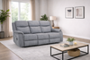 Galaxy Grey Fabric 3 Seater Electric Recliner Sofa - Home Furniture Interiors