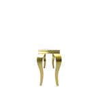 White Marble Effect 1.2m Console Table with Gold Metal Frame